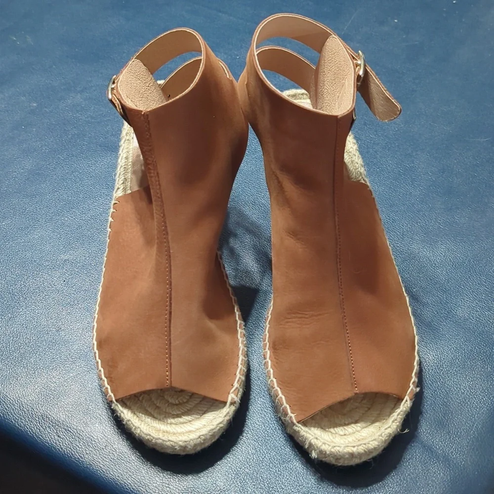 Kanna Womens Shoes Wedge Sandels Espadrilles Neutral‎ Quiet Luxury Size 41 10